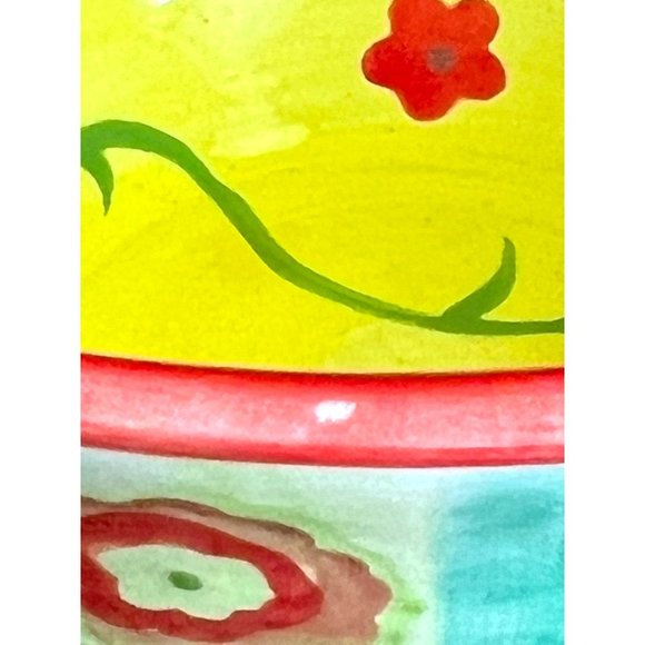 HTF! Kimberly Hodgen Cupcakes and Cartwheels Bowl & Plate Floral Scalloped READ - Picture 11 of 16